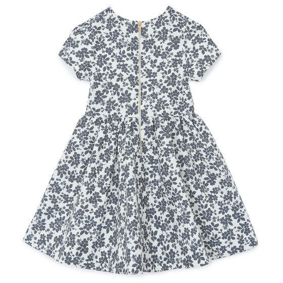 TARTINE ET CHOCOLAT FLOWER DRESS - NACRE