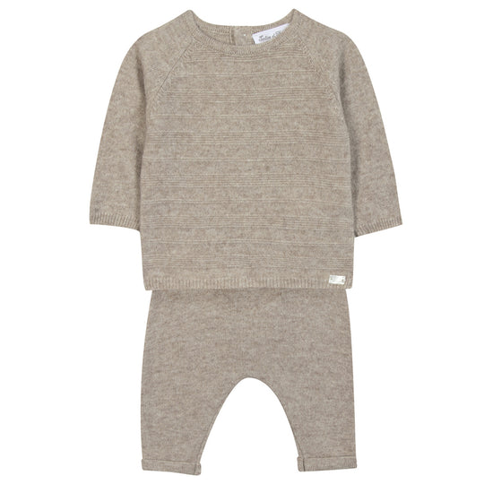 TARTINE ET CHOCOLAT BABY SET - GREIGE CHINÉ