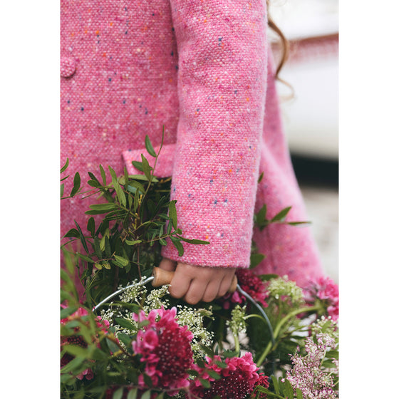 TARTINE ET CHOCOLAT GIRL COAT - MAGENTA