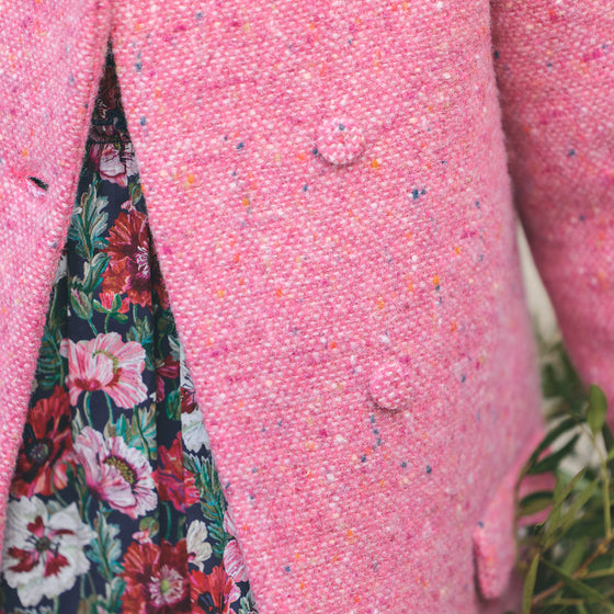 TARTINE ET CHOCOLAT GIRL COAT - MAGENTA