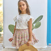 TARTINE ET CHOCOLAT Liberty Floral Skirt - Citrus