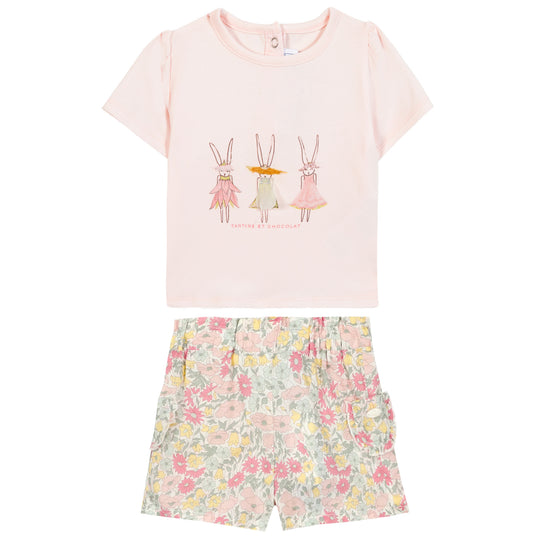 TARTINE ET CHOCOLAT Liberty Bunnies Baby Set - Citrus