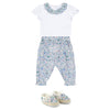 TARTINE ET CHOCOLAT Liberty Pants Baby Set - Blue Fleur
