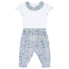 TARTINE ET CHOCOLAT Liberty Pants Baby Set - Blue Fleur