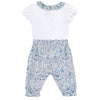 TARTINE ET CHOCOLAT Liberty Pants Baby Set - Blue Fleur