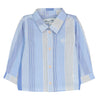 TARTINE ET CHOCOLAT Aegean Striped Baby Shirt - Blue