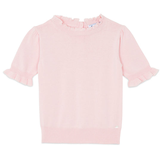 TARTINE ET CHOCOLAT Ruffle Sleeve Sweater - Azalée