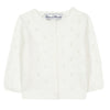 TARTINE ET CHOCOLAT Openwork Knit Baby Cardigan - White