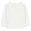 TARTINE ET CHOCOLAT Openwork Knit Baby Cardigan - White