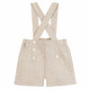 TARTINE ET CHOCOLAT Classic Suspender Shorts - Sable