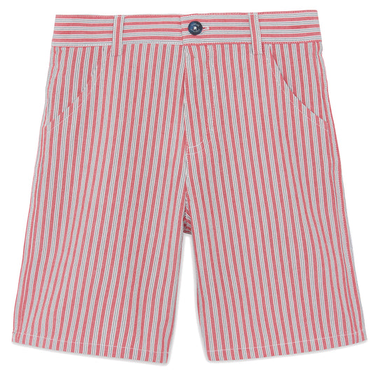 TARTINE ET CHOCOLAT Striped Cotton Shorts - Rouge
