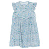 TARTINE ET CHOCOLAT Liberty Button Dress - Blue Fleur