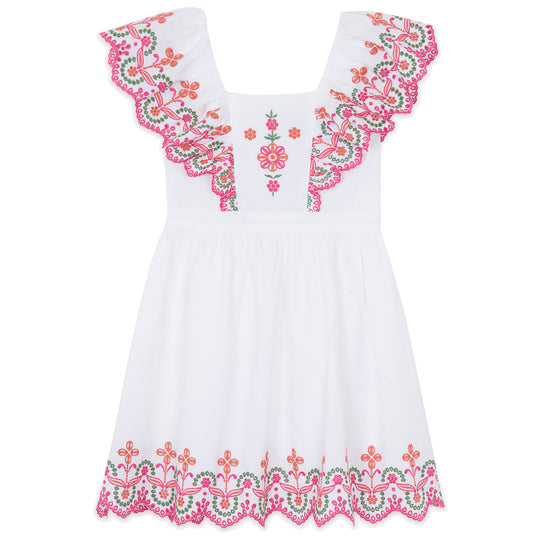TARTINE ET CHOCOLAT Rio Embroidered Dress