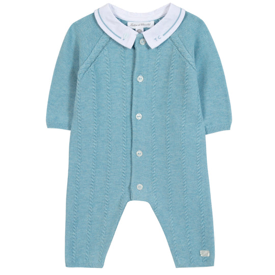 TARTINE ET CHOCOLAT Knit One-Piece - Bleu Horizon Chiné