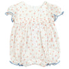 TARTINE ET CHOCOLAT Floral Romper - Nacre