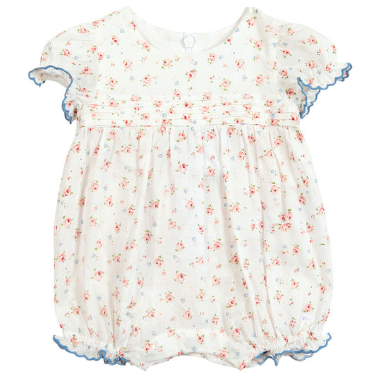 TARTINE ET CHOCOLAT Floral Romper - Nacre