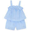 TARTINE ET CHOCOLAT Seersucker Bows Baby Set