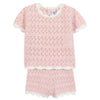 TARTINE ET CHOCOLAT Light Knit Baby Set - Rose Pale