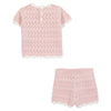 TARTINE ET CHOCOLAT Light Knit Baby Set - Rose Pale
