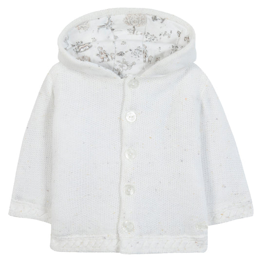 TARTINE ET CHOCOLAT Knit Baby Coat - Nacre