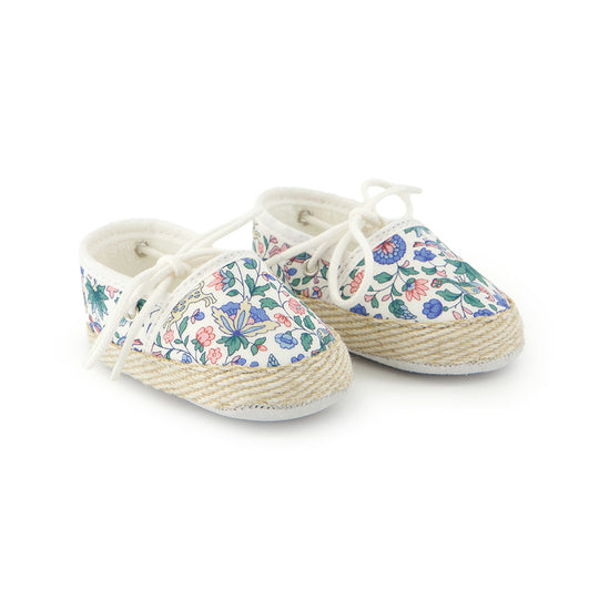 TARTINE ET CHOCOLAT Liberty Baby Espadrilles - Blue Fleur