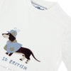 TARTINE ET CHOCOLAT British Pup Baby T-shirt - Nacre