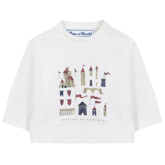 TARTINE ET CHOCOLAT Knight's Realm Baby T-shirt - Bordeaux