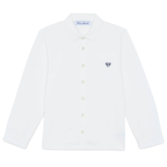 TARTINE ET CHOCOLAT Soft Cotton Classic Shirt - Nacre