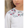 TARTINE ET CHOCOLAT Festive Floral Sweater - Nacre