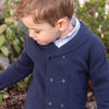 TARTINE ET CHOCOLAT Double Breasted Baby Cardigan - Marine