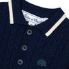 TARTINE ET CHOCOLAT Cableknit Baby Sweater - Marine