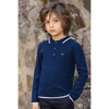 TARTINE ET CHOCOLAT Cableknit Polo - Marine