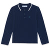 TARTINE ET CHOCOLAT Cableknit Polo - Marine