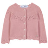 TARTINE ET CHOCOLAT Openwork Baby Cardigan - Blush