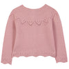 TARTINE ET CHOCOLAT Openwork Baby Cardigan - Blush
