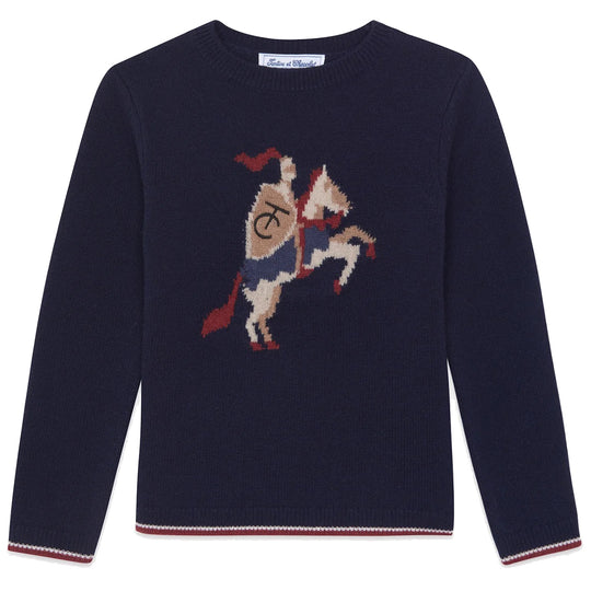 TARTINE ET CHOCOLAT Knightly Sweater - Marine