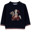 TARTINE ET CHOCOLAT Shining Armor Baby Sweater - Marine