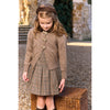 TARTINE ET CHOCOLAT Velvet Bow Cardigan - Chataigne