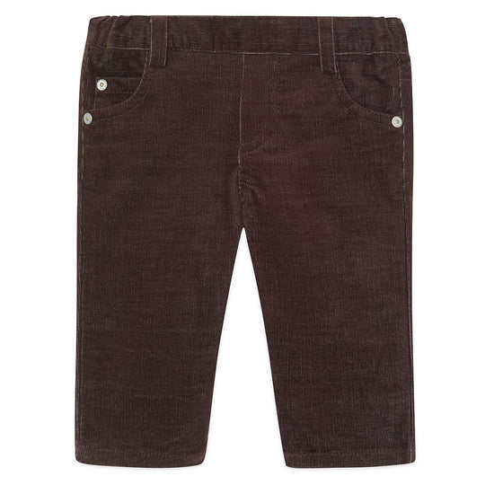 TARTINE ET CHOCOLAT Micro Cord Baby Trousers - Chocolat