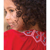 TARTINE ET CHOCOLAT Poinsettia Baby Dress - Cerise