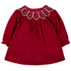 TARTINE ET CHOCOLAT Poinsettia Baby Dress - Cerise