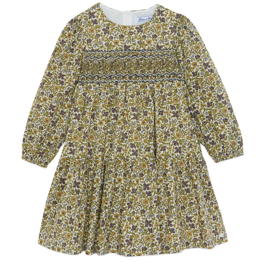 TARTINE ET CHOCOLAT Enchanted Forest Dress - Olive