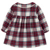 TARTINE ET CHOCOLAT Cozy Plaid Baby Dress - Nacre
