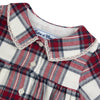 TARTINE ET CHOCOLAT Cozy Plaid Baby Dress - Nacre