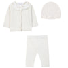 TARTINE ET CHOCOLAT Delicate Knit Baby Set - Nacre