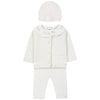 TARTINE ET CHOCOLAT Delicate Knit Baby Set - Nacre