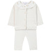 TARTINE ET CHOCOLAT Delicate Knit Baby Set - Nacre
