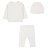 TARTINE ET CHOCOLAT Delicate Knit Baby Set - Nacre
