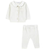 TARTINE ET CHOCOLAT Brushed Fleece Baby Set - Nacre