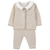 TARTINE ET CHOCOLAT Brushed Fleece Baby Set - Beige Chiné
